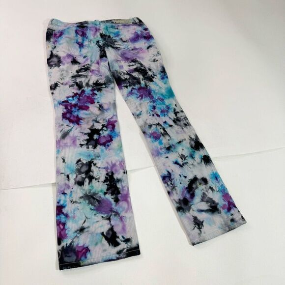 Converse One Star Jeans Womens 10 White Tie Dye Mid-Rise Wide-Leg Retro 90s Y2k - Picture 8 of 9